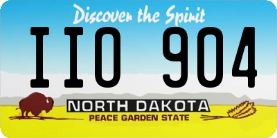 ND license plate IIO904