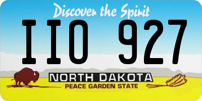 ND license plate IIO927