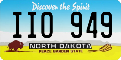 ND license plate IIO949
