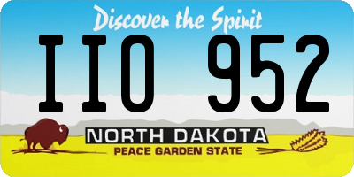 ND license plate IIO952