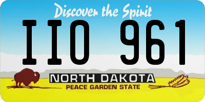 ND license plate IIO961