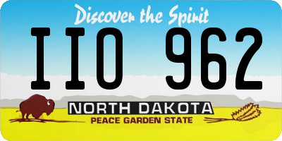ND license plate IIO962
