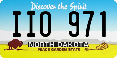 ND license plate IIO971