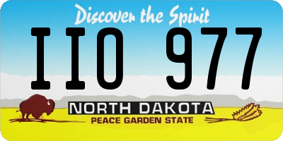 ND license plate IIO977
