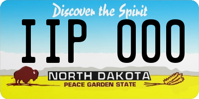 ND license plate IIP000