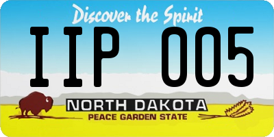ND license plate IIP005