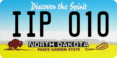 ND license plate IIP010