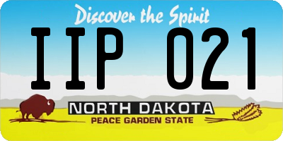 ND license plate IIP021