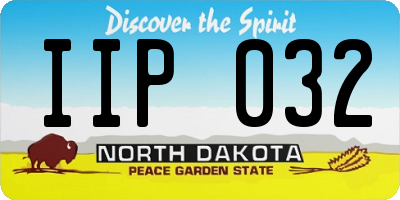 ND license plate IIP032