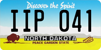 ND license plate IIP041