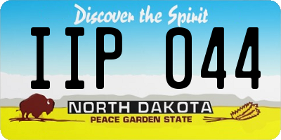 ND license plate IIP044
