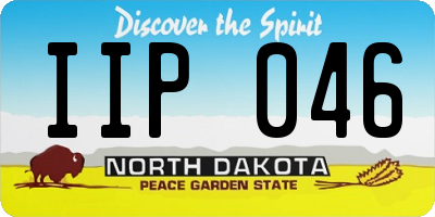 ND license plate IIP046