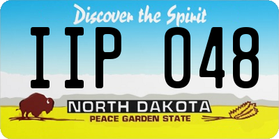ND license plate IIP048