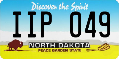 ND license plate IIP049
