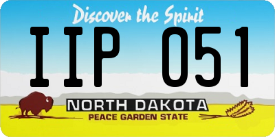 ND license plate IIP051