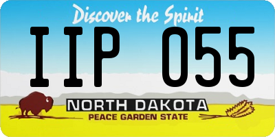 ND license plate IIP055
