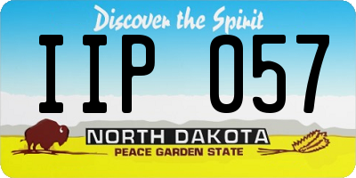 ND license plate IIP057