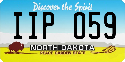 ND license plate IIP059