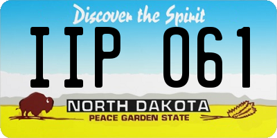 ND license plate IIP061