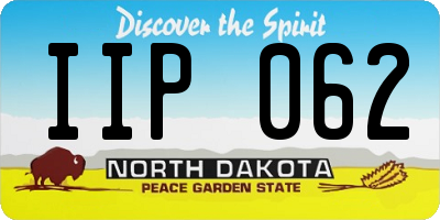 ND license plate IIP062