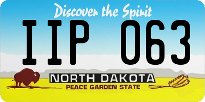 ND license plate IIP063