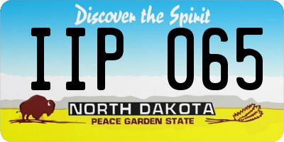 ND license plate IIP065