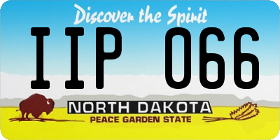 ND license plate IIP066