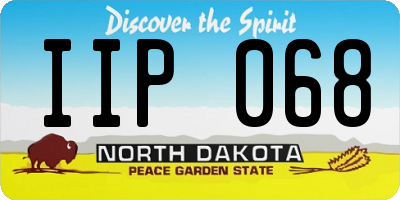 ND license plate IIP068