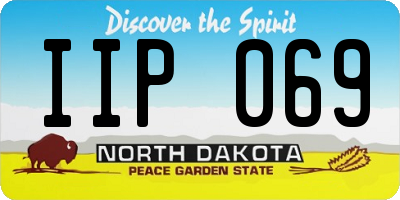 ND license plate IIP069