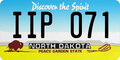 ND license plate IIP071