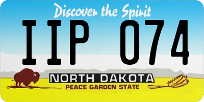 ND license plate IIP074