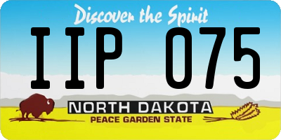 ND license plate IIP075