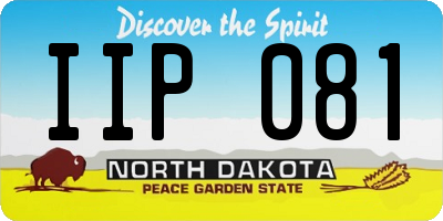 ND license plate IIP081