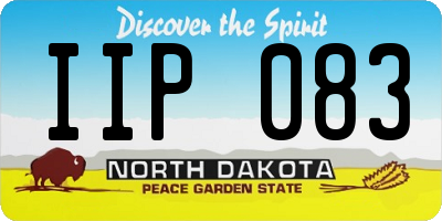 ND license plate IIP083