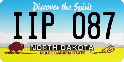 ND license plate IIP087