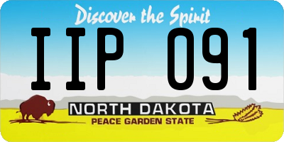 ND license plate IIP091