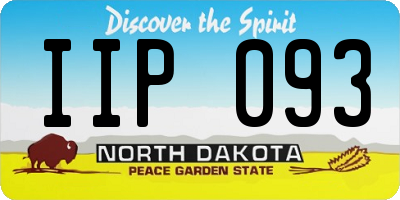 ND license plate IIP093