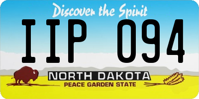ND license plate IIP094