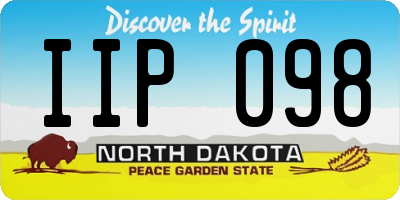 ND license plate IIP098