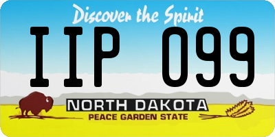 ND license plate IIP099