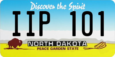 ND license plate IIP101