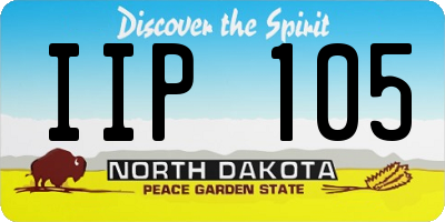 ND license plate IIP105