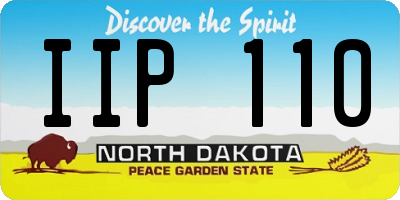 ND license plate IIP110