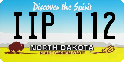 ND license plate IIP112