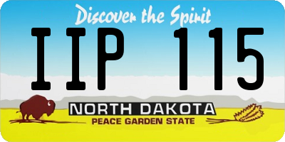 ND license plate IIP115