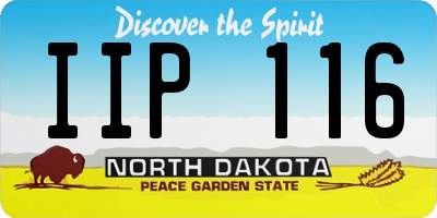 ND license plate IIP116