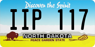 ND license plate IIP117