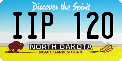 ND license plate IIP120
