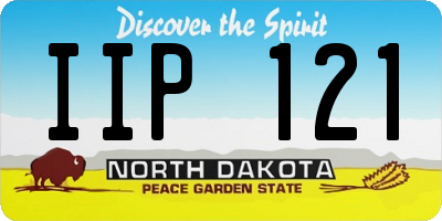 ND license plate IIP121