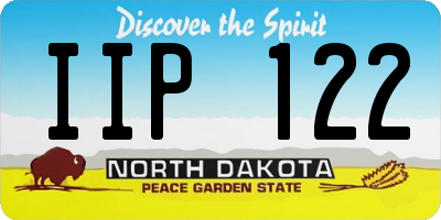 ND license plate IIP122